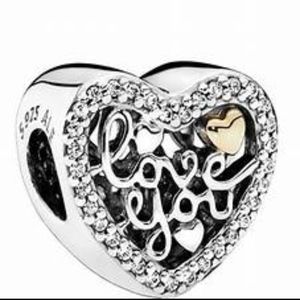 PANDORA Love Script Charm